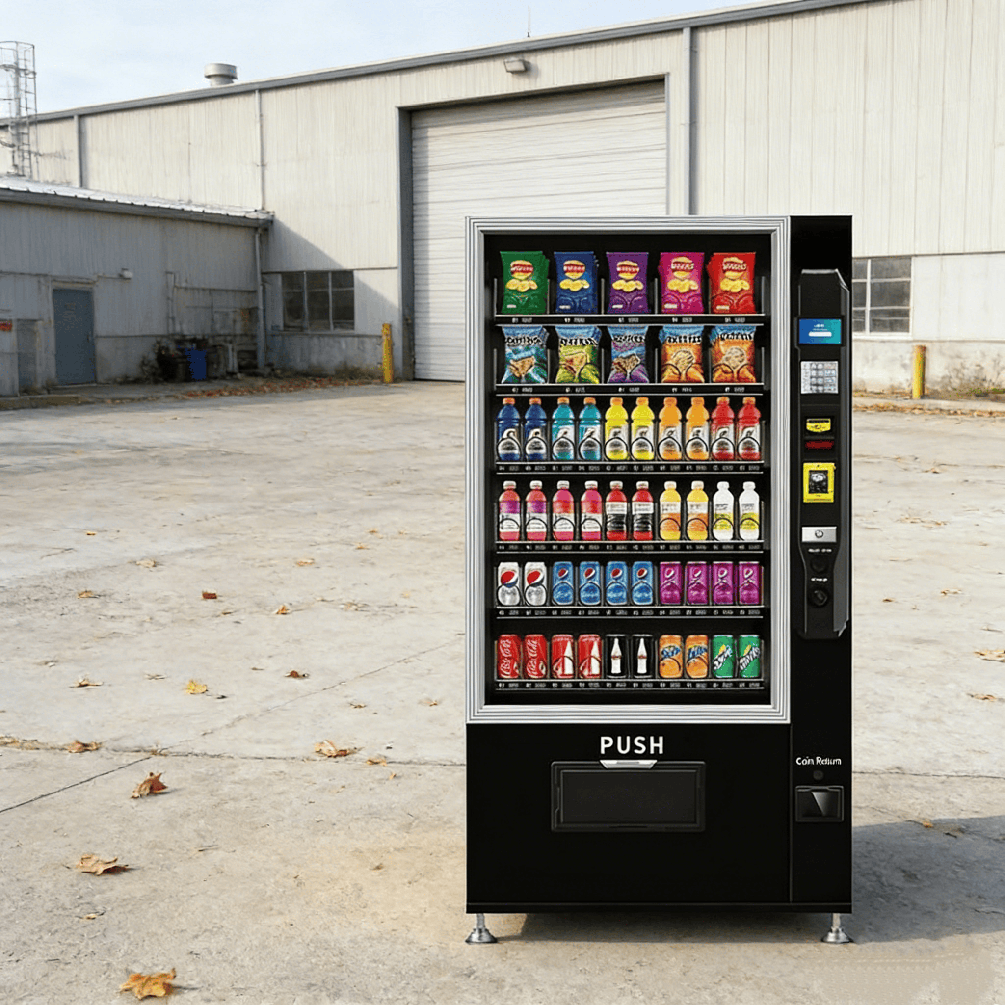 Food With Snacks - Classic Combo Vending Machine with Refrigerator