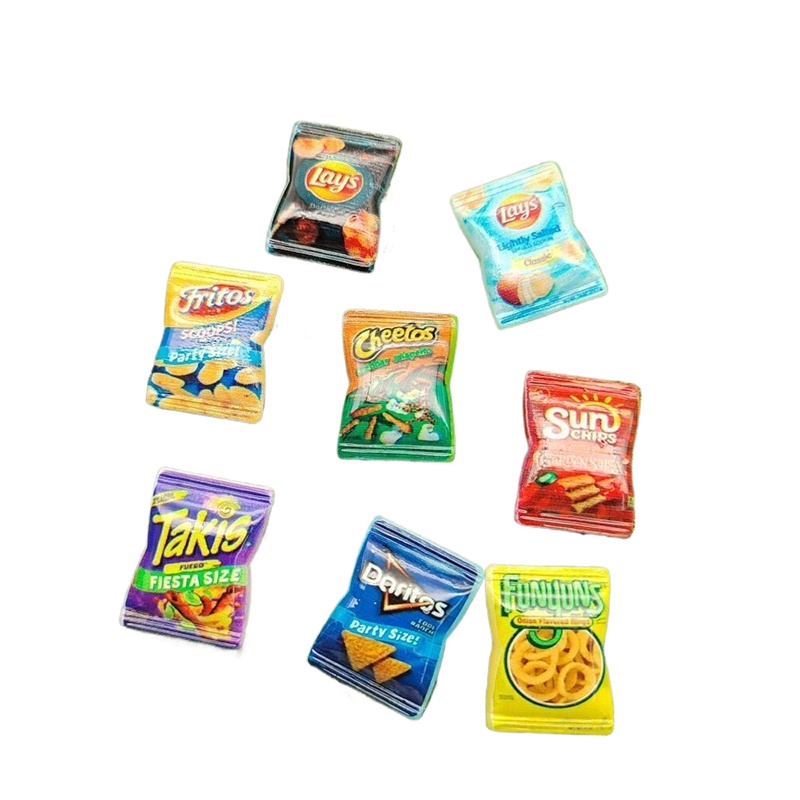 Food With Snacks - 10Pcs Random Simulation Potato Chips Food