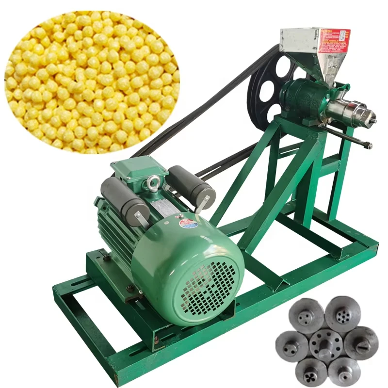 Food Snacks Making Machine - Semi-automatic small snack food extruder puffed