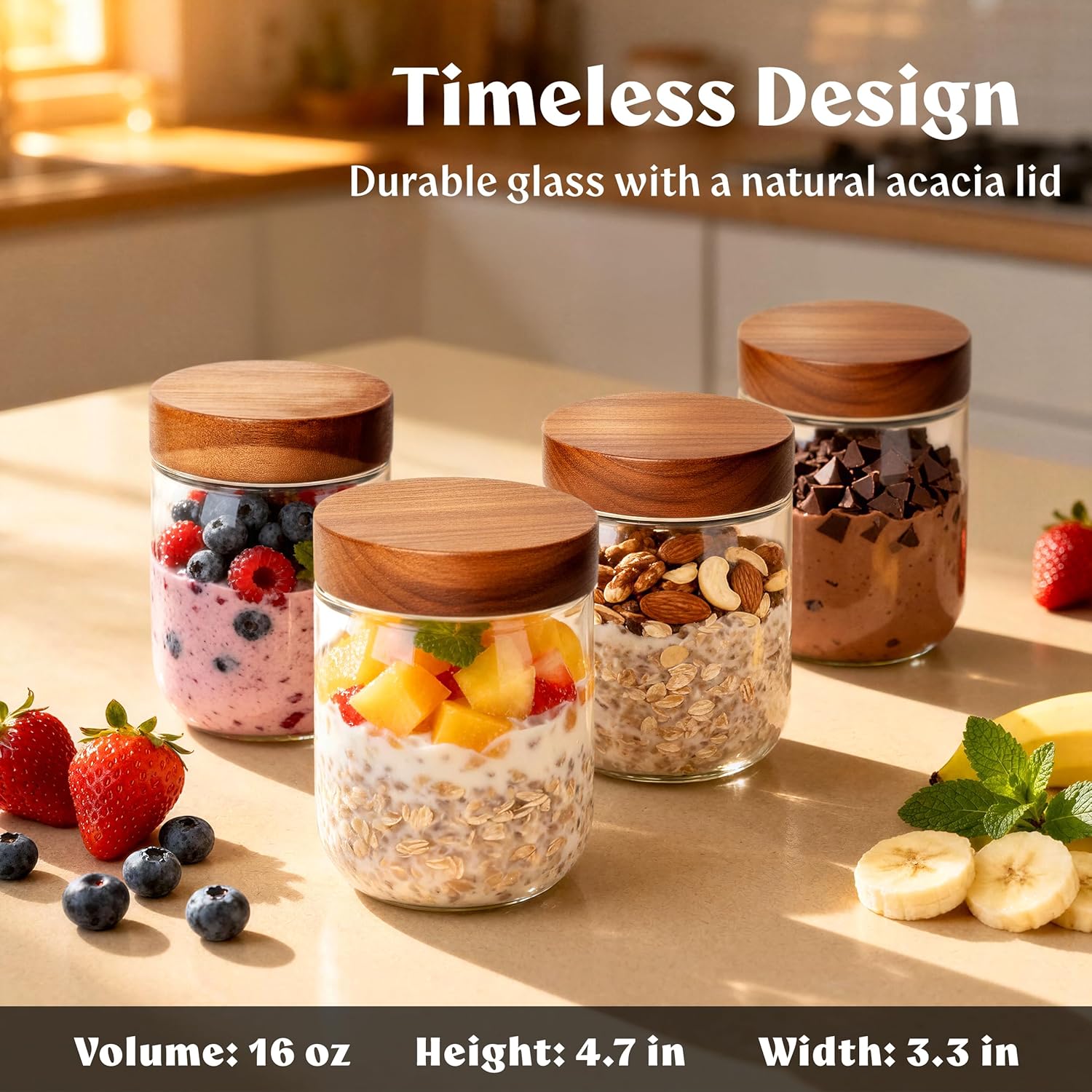 Overnight Oats Containers with - Food X 评论和价格