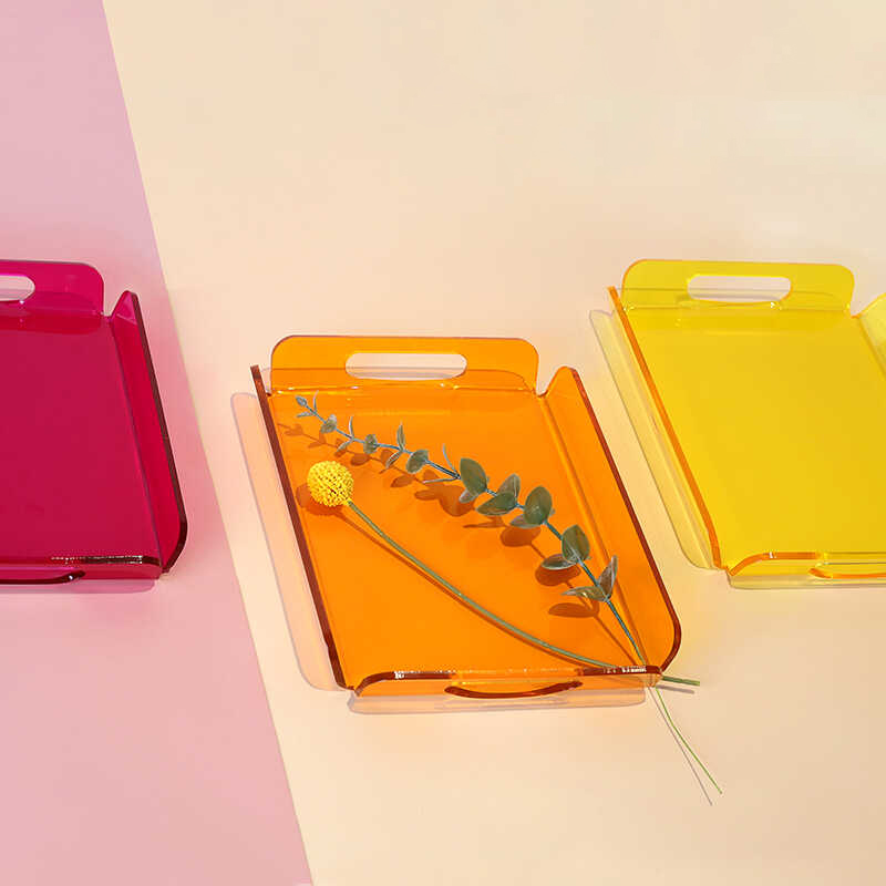 Large Acrylic Tray Ottoman Cof - Food Snacks To Eat 评论和价格