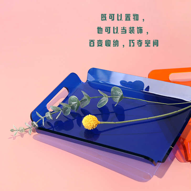 Large Acrylic Tray Ottoman Cof - Food Snacks To Eat 评论和价格