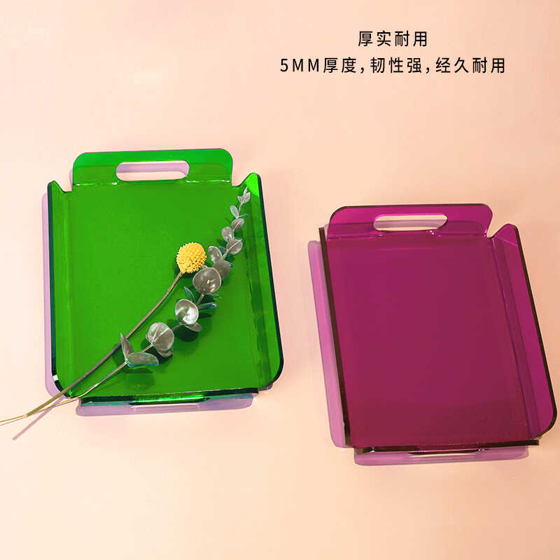 Large Acrylic Tray Ottoman Cof - Food Snacks To Eat 评论和价格