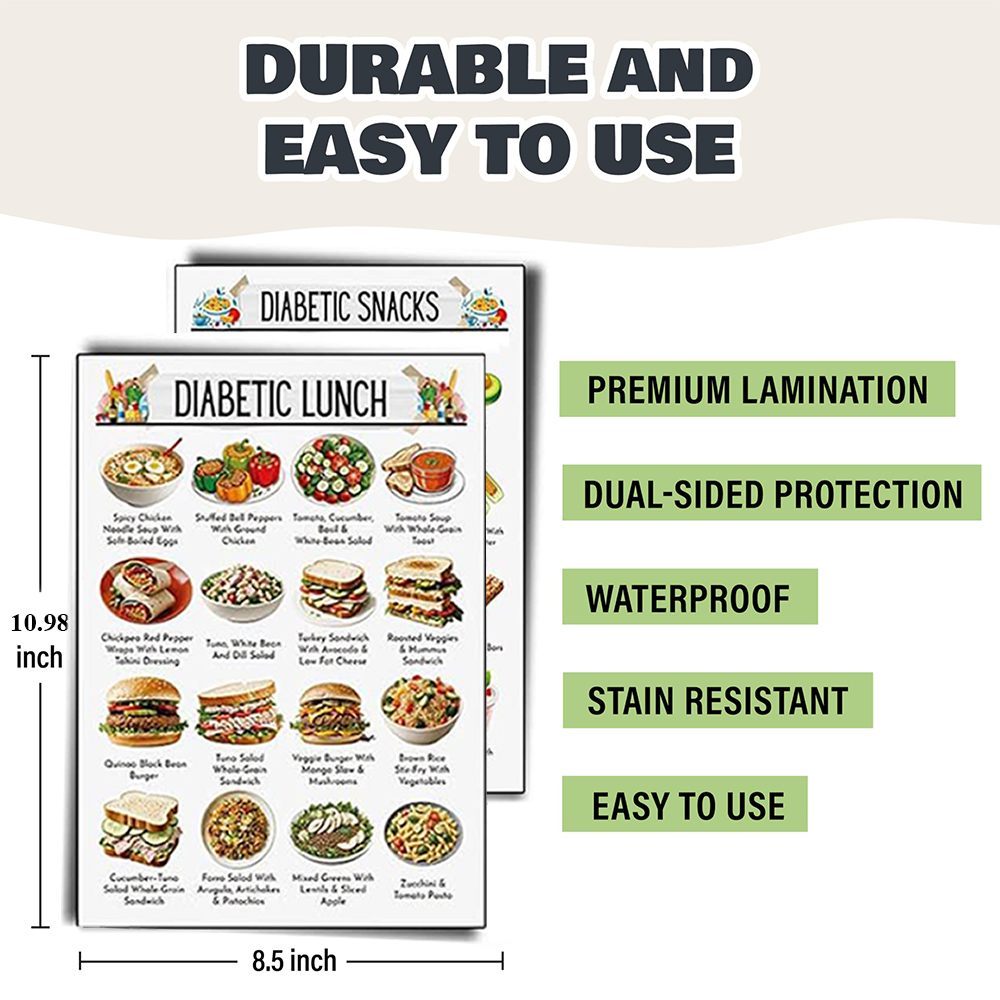 12pcs Diabetic Meal Planner Un - Food Snacks To Eat 评论和价格