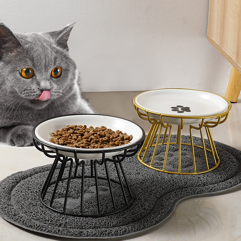 2024 New Pet Ceramic Bowl Iron - Food Snacks To Eat 评论和价格