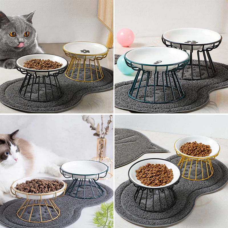 2024 New Pet Ceramic Bowl Iron - Food Snacks To Eat 评论和价格