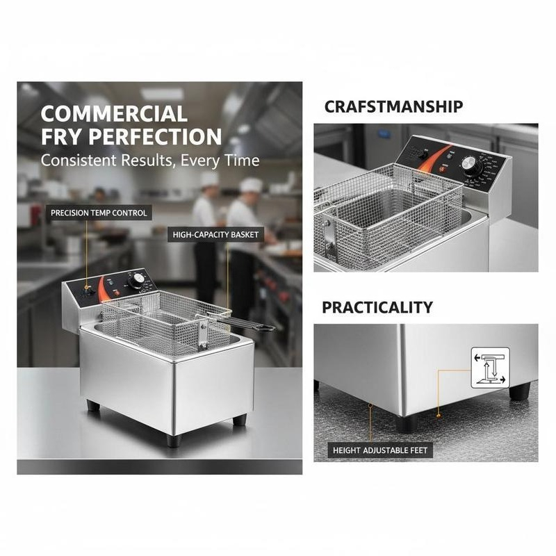 Tabletop Frying Machine 12Qt / - Food X 评论和价格