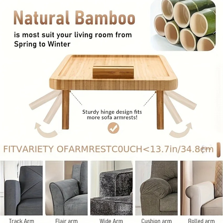 Wooden Foldable Tray Lazy Sofa - Food Snacks To Eat 评论和价格