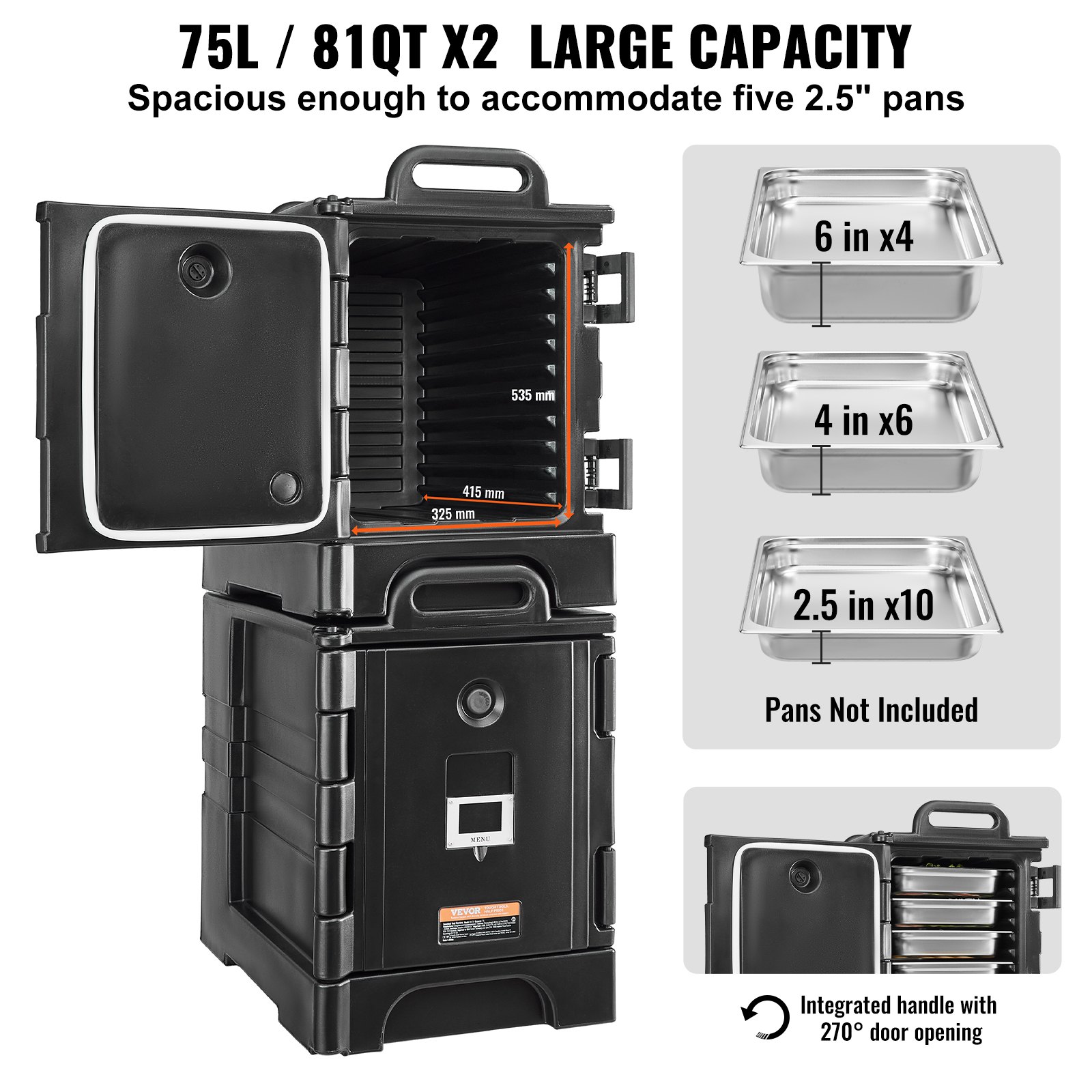 Insulated Food Pan Carrier, 81 - Food X 评论和价格