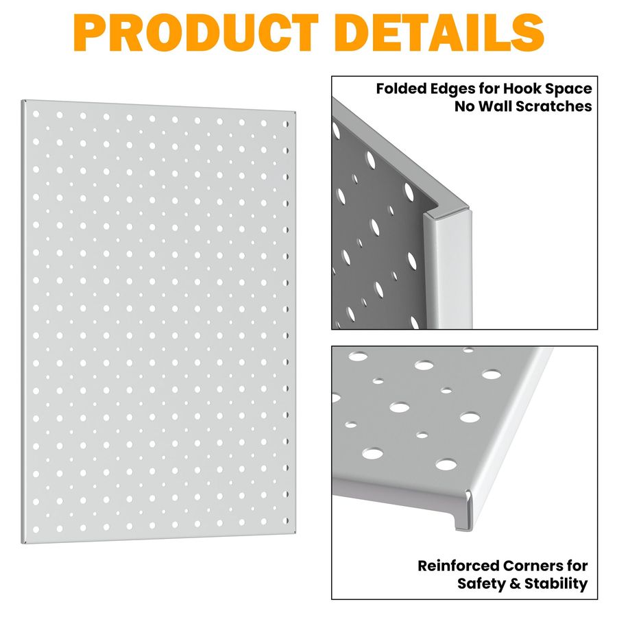 Metal Pegboard Panels, 16 x 12 - Food X 评论和价格