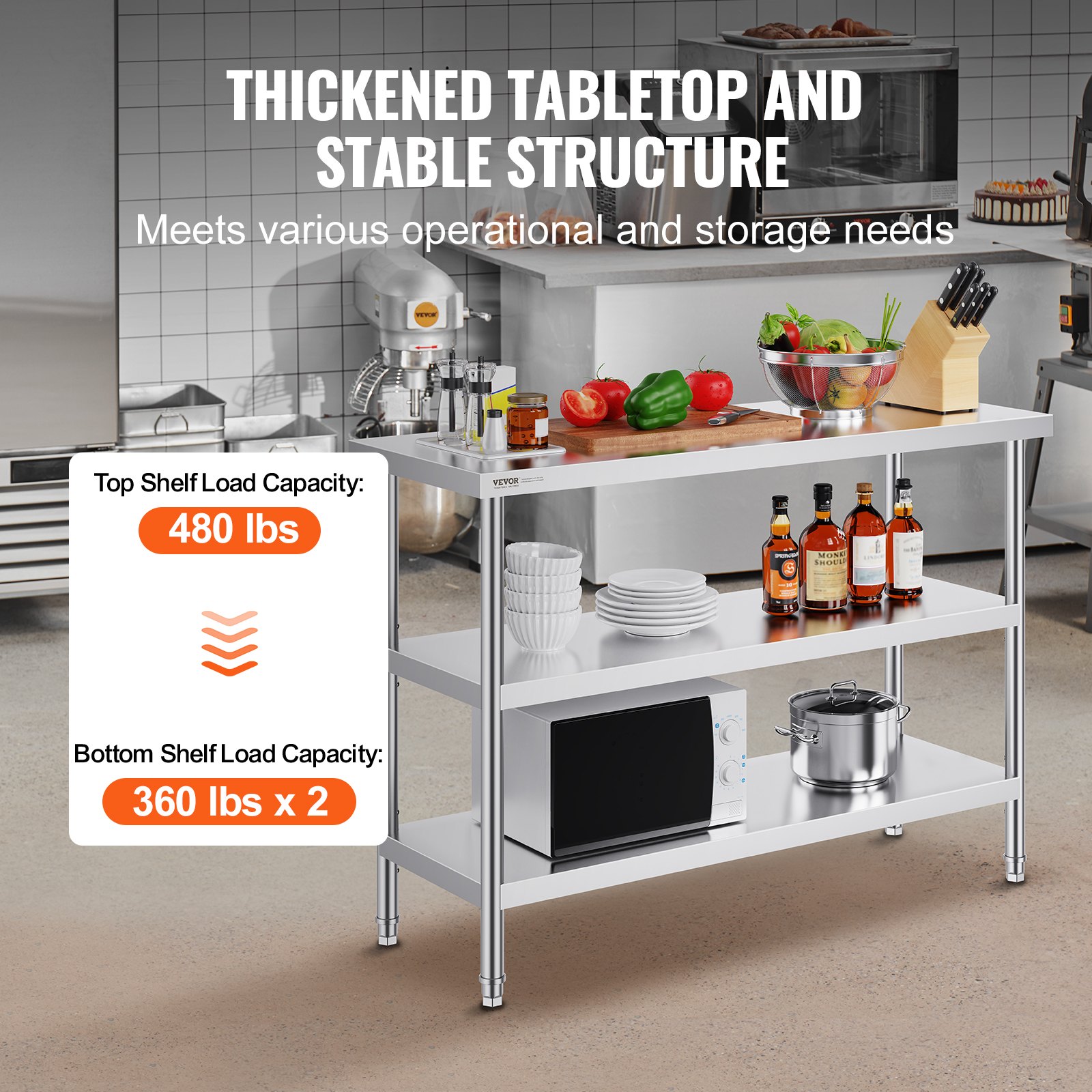 Stainless Steel Food Prep Tabl - Food X 评论和价格