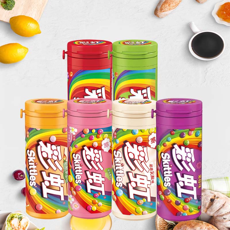 Skittles Candy Canned 1.06oz(3 - Food Snacks To Eat 评论和价格